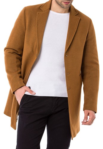 Redbridge Herren Trenchcoat Mantel lange Jacke Business-Jacke Übergangsjacke - 第 2/45 張圖片