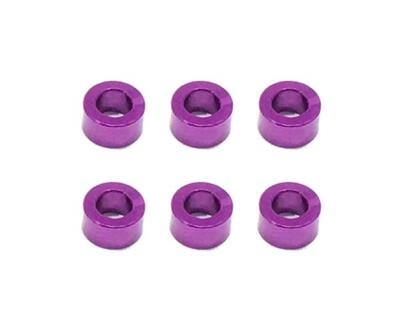 #ad Square R C M3 Aluminum Ball Stud Washers 3mm Thick Purple 6 pcs. $2.69