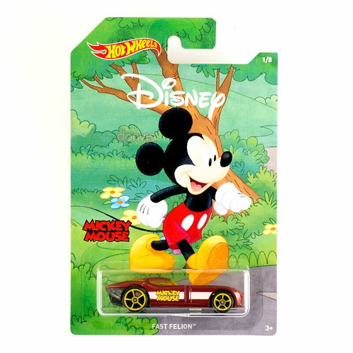 Hot Wheels Disney Mickey Mouse Fast Felion   1/8  -Bended Card - Picture 1 of 6