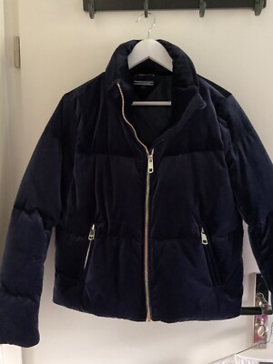 TOMMY HILFIGER Steppjacke Puffa Daunenjacke SAMT Nachtblau L NEU!