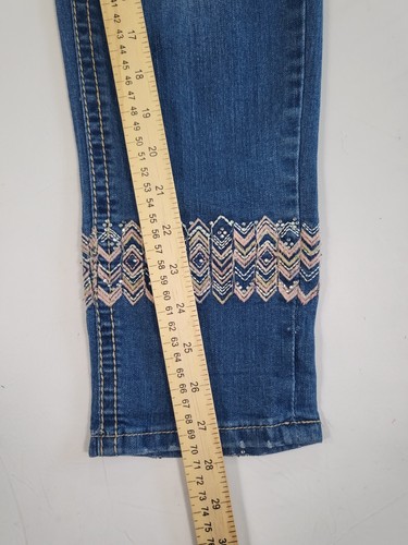 Wallflower Damen Jeans Größe 9 Skinny Stretch bestickt Strass verziert - Bild 14 von 16