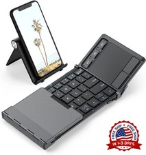 Teclado Bluetooth Plegable,Teclado Inalambrico Plegable para Laptop, iPad,iPhone