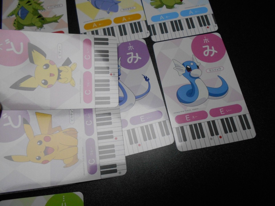 Pokemon Music Musical Note Card x9 Pikachu Tyranitar Dragonite ...