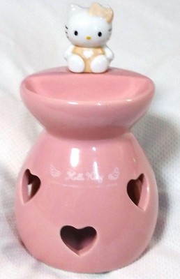 Retro Hello Kitty Candle Holder Aroma jar Sanrio Heisei 1999 Rare Japan