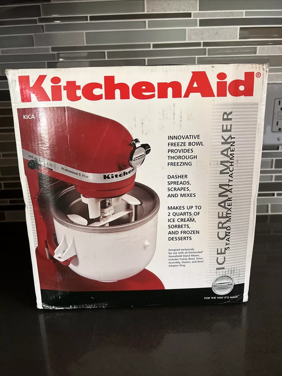 kitchenAid Stand Mixer Attachement for Ice-Cream maker KICA0WH