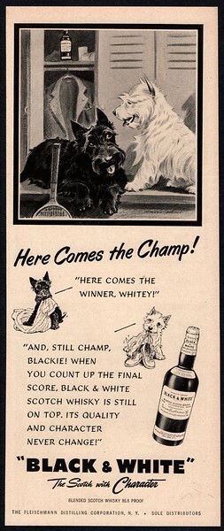 Black and White Whiskey Image