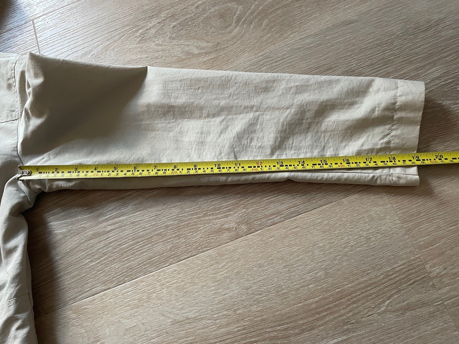 H & M Spring Jacket S Tan Neutral Zip Hooded Nylon Capsule Minimal Classic thumbnail 12