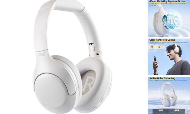 H3 LITE Active Noise Cancelling Headphones, Wireless Over Ear Bluetooth