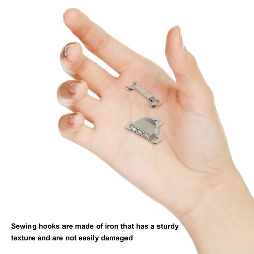 30 Pcs Hook and Eye Sewing Hook and Eye Closures for Clothing Set Clothing Sn... - Picture 3 of 7