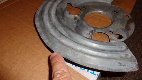 1972 1973 DODGE CHALLENGER DART CHARGER PLYMOUTH CUDA DISC BRAKE SPLASH SHIELD - Picture 3 of 4
