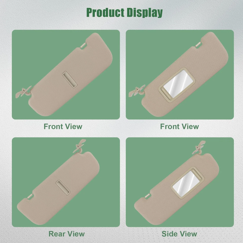 Parasol bronceado lado conductor y pasajero para Hyundai Elantra 1,8 L 2,0 L 2011-2014 Foto 2 de 4