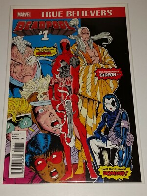 TRUE BELIEVERS DEADPOOL #1 (NM+ 9.6 OR BETTER) NEW MUTANTS #98 MARCH 2016 MARVEL