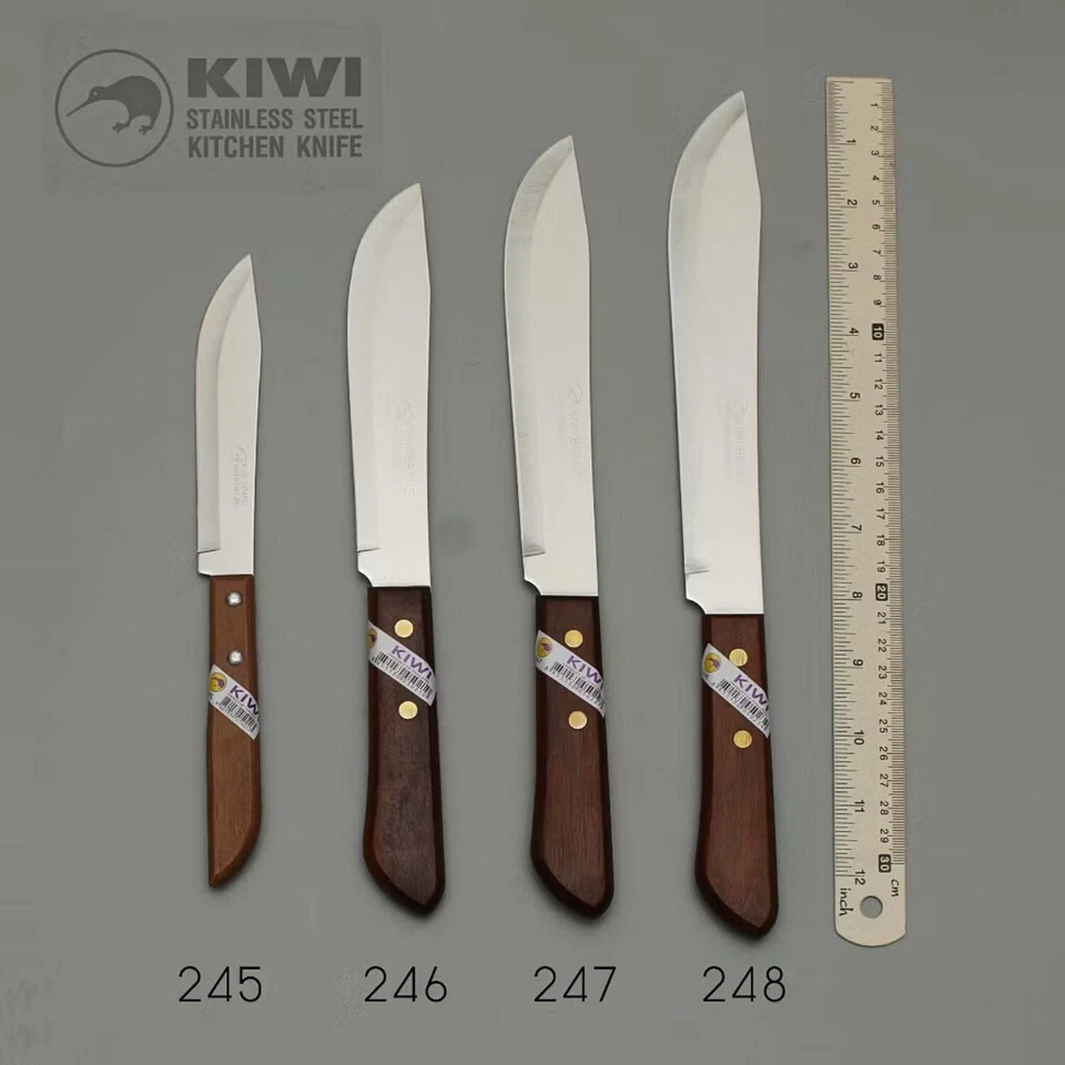 Cuchillo Chef Cocina Acero Cuchilla Forjado Acero Inoxidable Carnicero Juego de 4 Piezas Foto 3 de 4