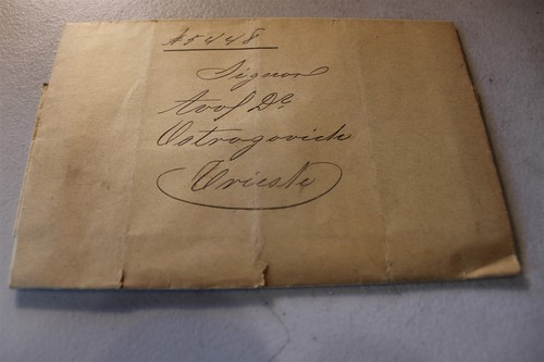 WAX SEALED - OSTROGOVICH TRIESTE - UNOPENED MAIL W/ WAX SEAL RSt 1804? OR 1904?  - Picture 1 of 2