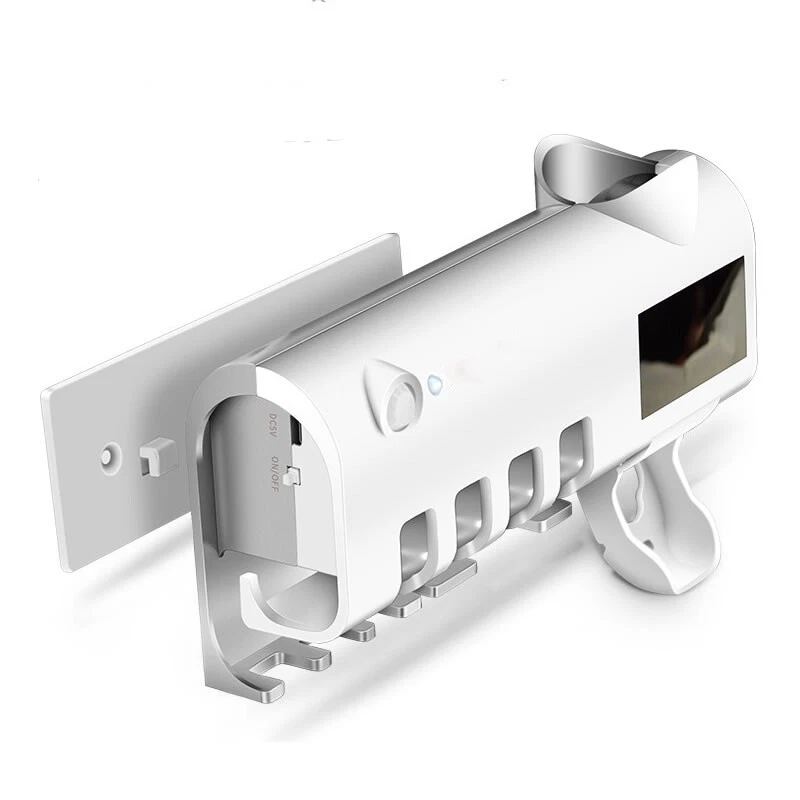 Soporte para cepillo de dientes Eagletech dispensador de pasta de dientes de montaje en pared Foto 3 de 4