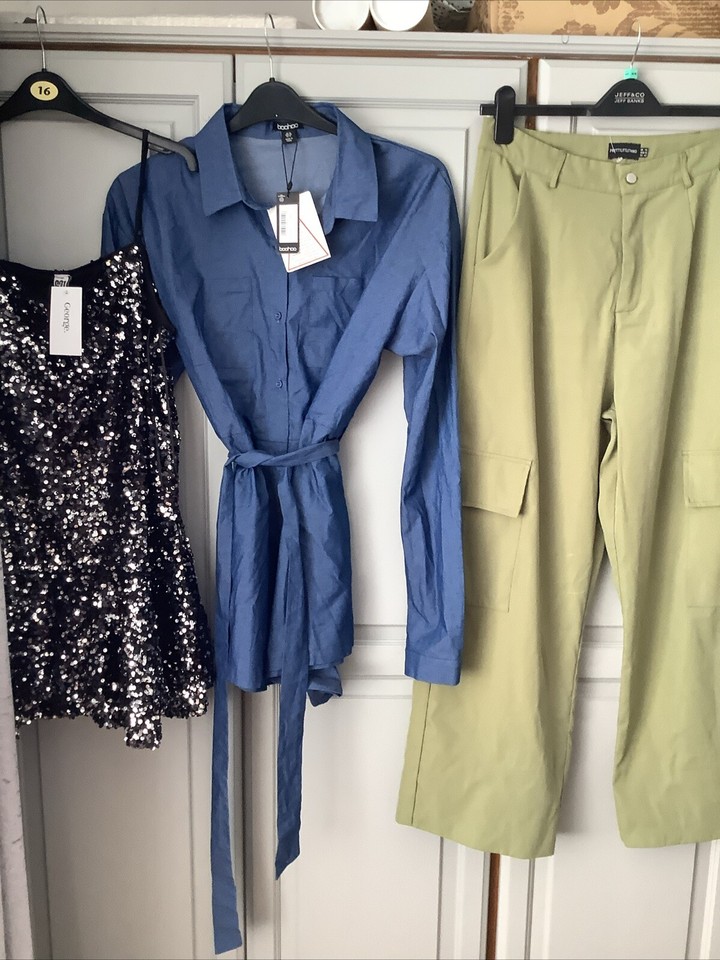 Ladies Bundle Of Clothes Size 14 Boo Hoo Pretty Little Thing eBay