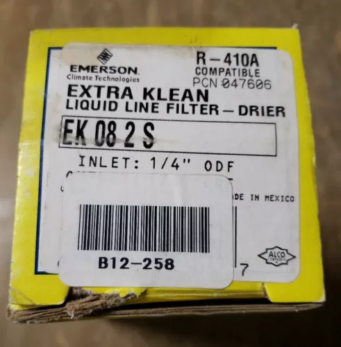 Emerson EK-082S Extra Klean Liquid Line Filter - Drier 1/4" ODF 1J-3004-D16F
