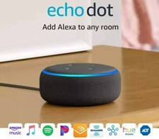 🔥 Amazon Echo Dot (3rd Gen) Smart Speaker - Charcoal | BRAND NEW/SEALED!