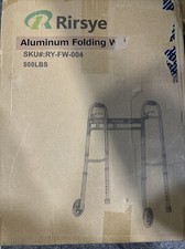 Rirsyw Aluminum Folding Walker With Wheels Up To 500 lb RY-FW-004