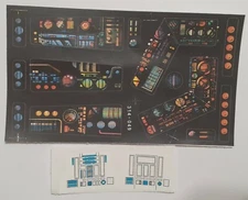 Vintage Star Wars Death Star Replacement Toy Sticker Peel & Stick No Need To Cut