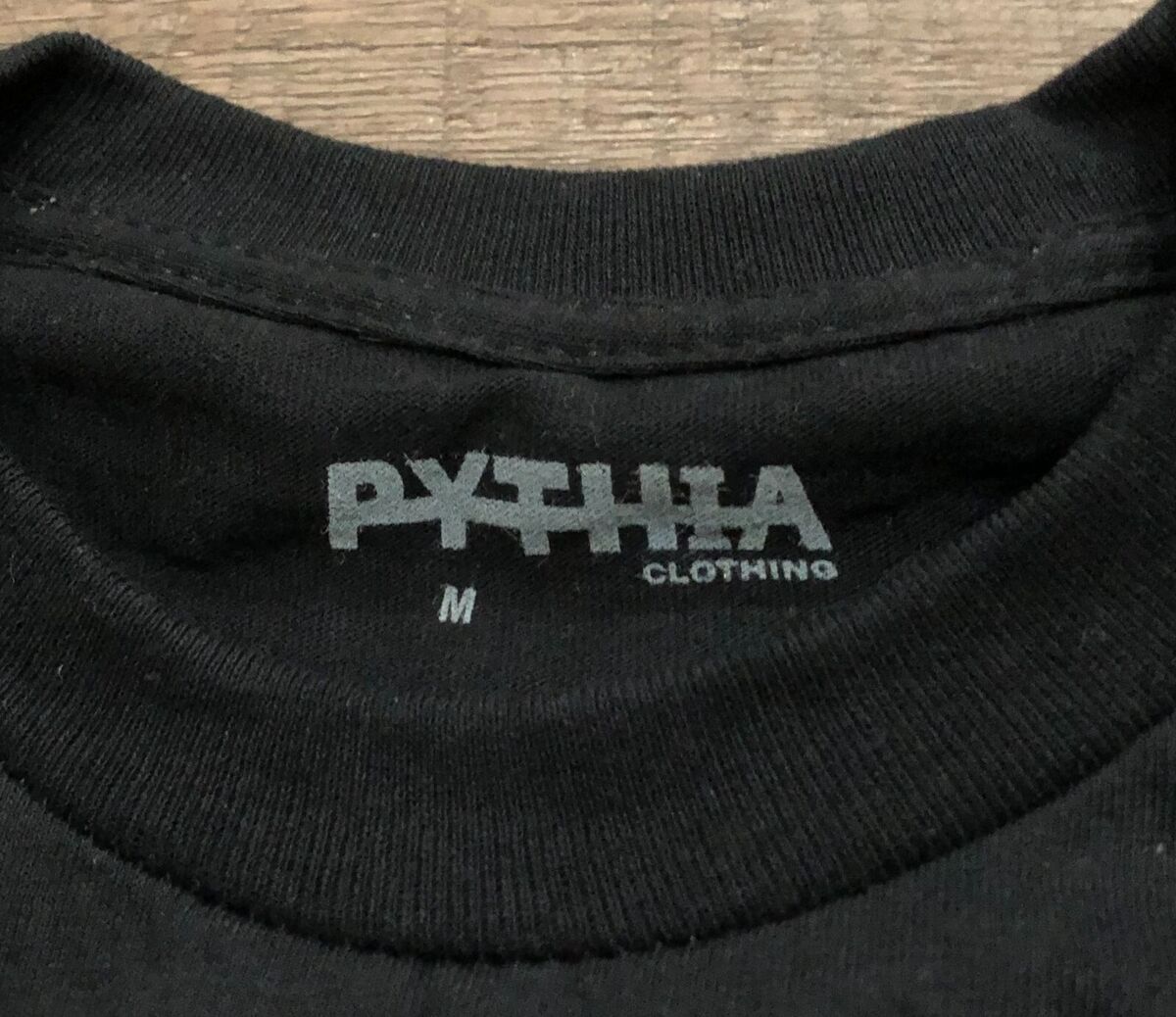 Pythia Clothing Mens Medium Black Short Sleeve Tee T Shirt