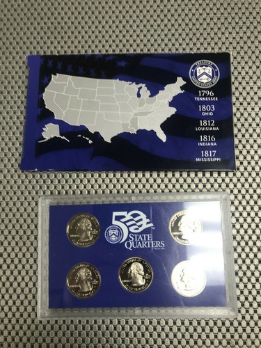 2002 United States Mint 50 State Quarters Proof Set w/ Box & COA - Picture 3 of 3