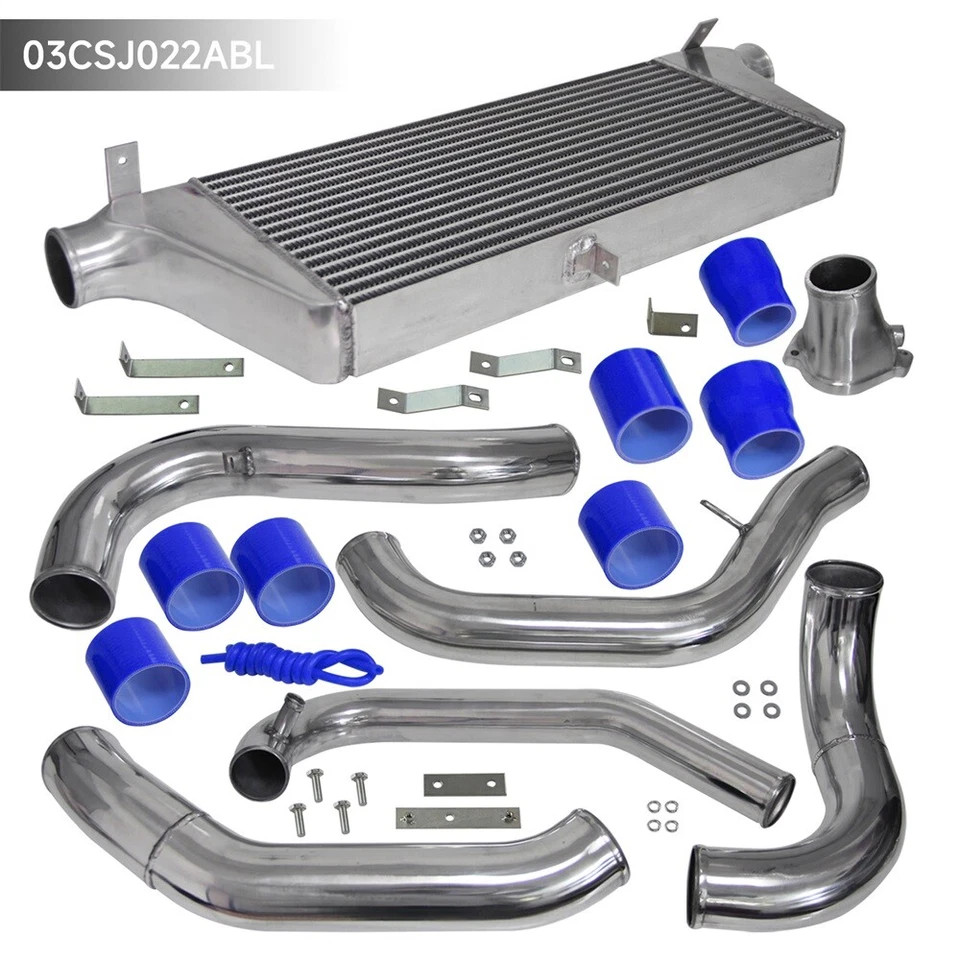 Kit de intercooler de montaje delantero para Mazda RX7 RX-7 FC FC3S 13B 86-91 Single Turbo BL Foto 4 de 4