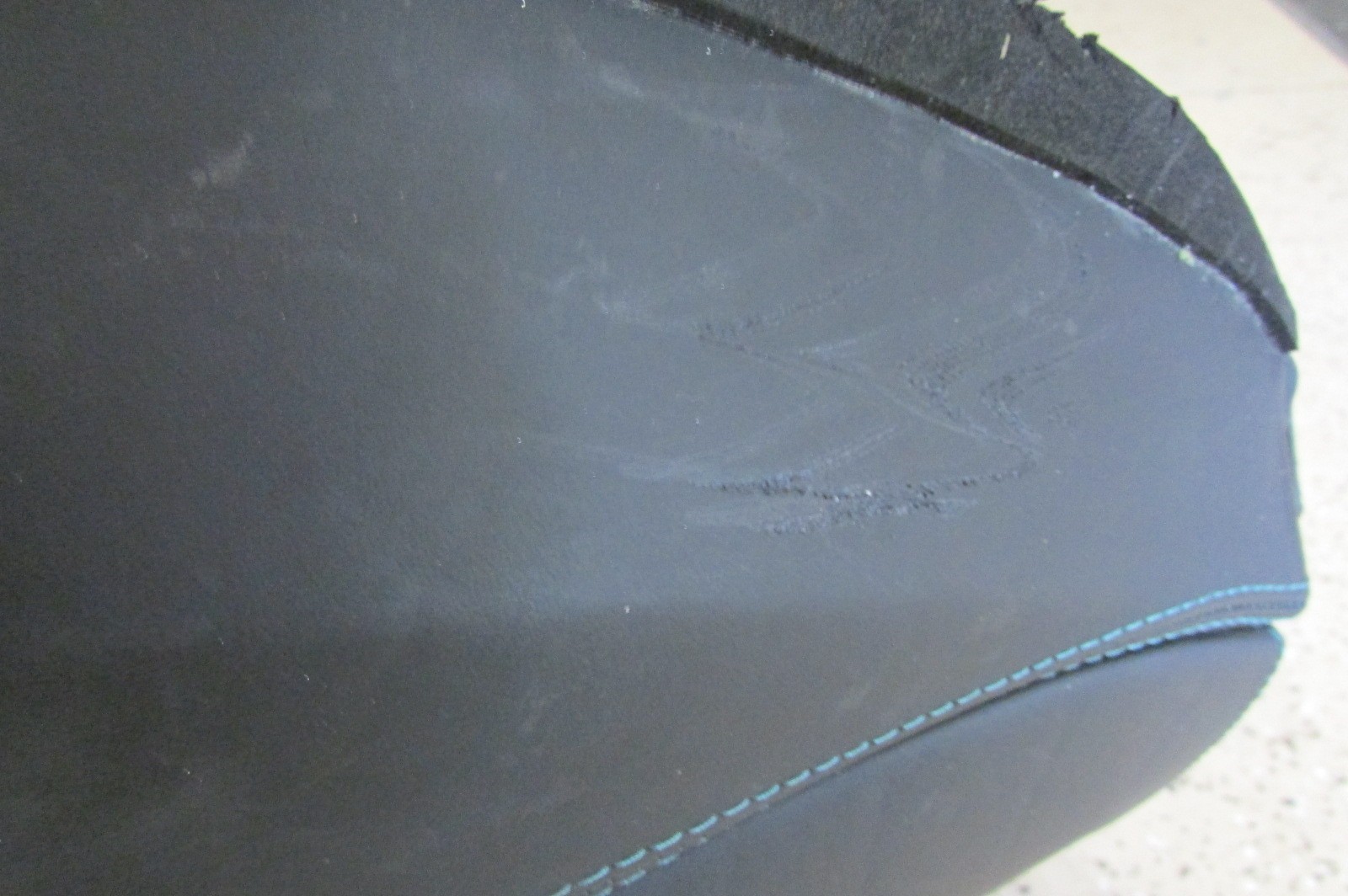 Ferrari F430, Dash Panel, Black/Blue Stitching, Scratches, P/N 67685000