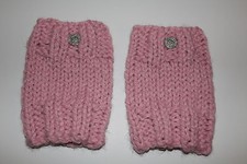 Chunky Hand Knit Unisex Handmade Ribbed Boot Toppers  Boot Cuff Leg Warmers