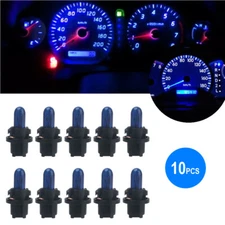 10pcs Blue T5 SMD Car LED Dashboard Instrument Interior Light Bulb Accessories