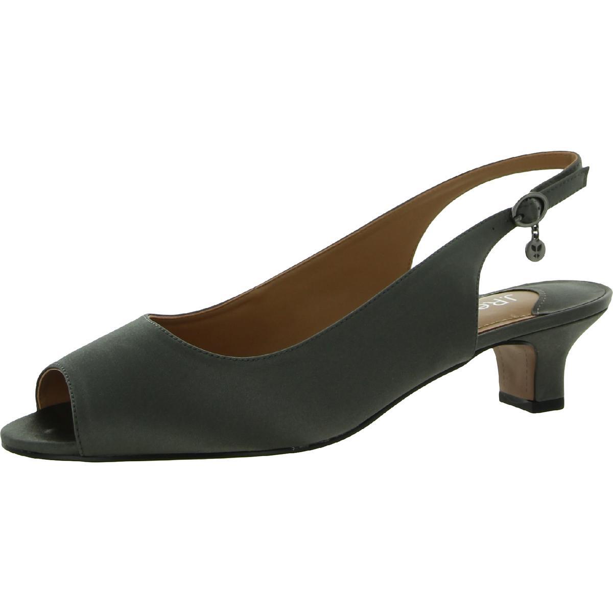 Женские босоножки Jenvey J.Renee серого цвета на каблуке в виде котенка, 10 см, средний (B,M) BHFO 7565