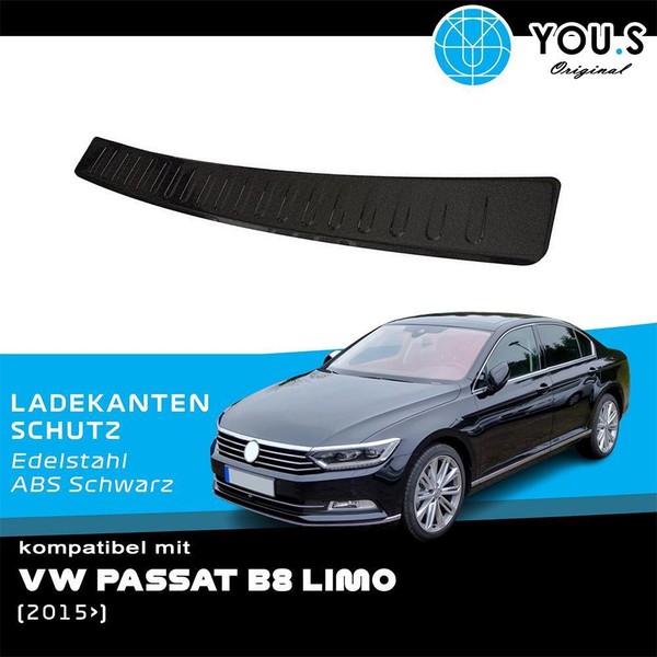 You.S Ladekantenschutz Leiste Abs Kunststoff FüR Vw Passat B8 Limo Ab Bj. 2015-image