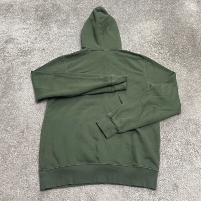 The North Face Hoodie Sweatshirt Men Small Green Graphic Fleece