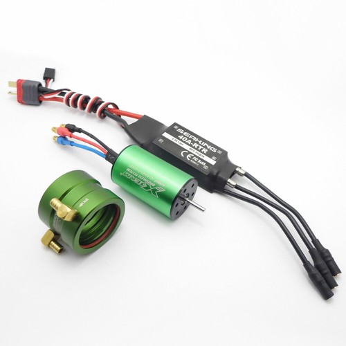 Water Cooling Motor 40A ESC 2440 KV4500 Brushless Motor for RC Jet Boat Pump Car - Picture 13 of 13