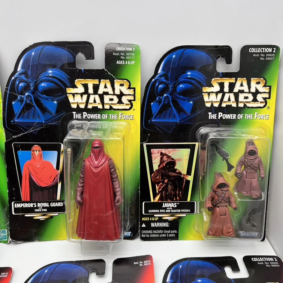 Lote de 10 bonecos de ação Star Wars conjunto antigo Jedi Force Guard, Darth Vader novo - Imagem 4 de 4