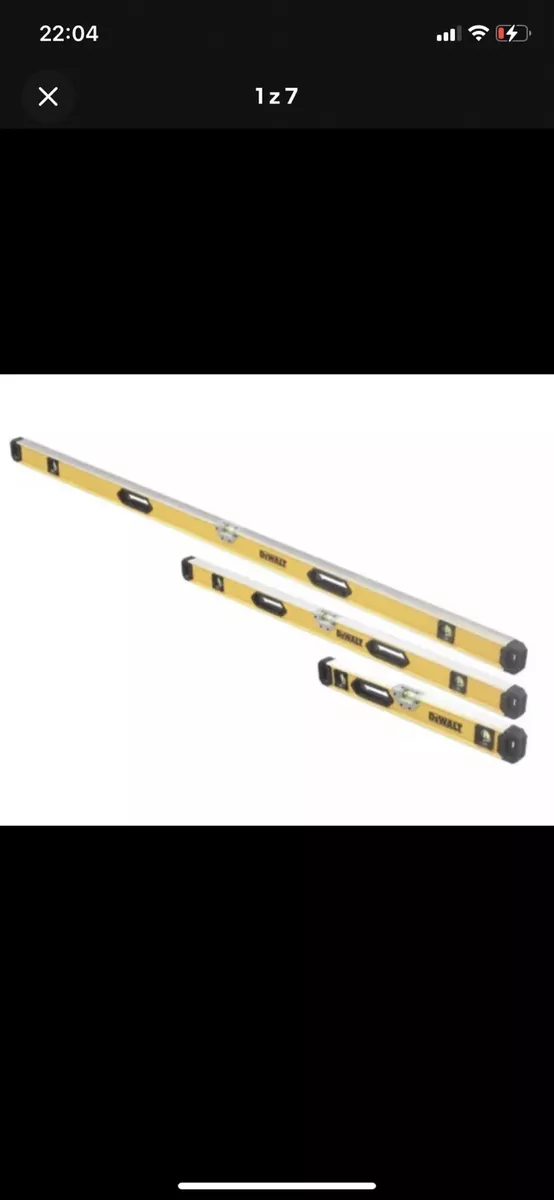 Dewalt box 2024 beam level set