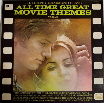 THE HAPPY HAMMOND PLAYS ALL TIME GREAT MOVIE THEMES VOL 2 LP  12'' VGC BRIAN DEE