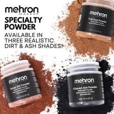 Mehron Specialty Powder movie production special effects makeup dirt soil ash