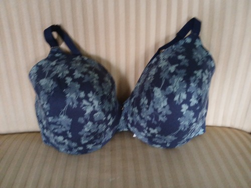 NWOT Cacique Size 42G Lightly Lined Floral Blue Full Coverage Underwire Bra - Picture 4 of 13