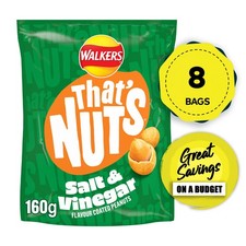 That’s Nuts Walkers Salt & Vinegar Sharing Coated Peanuts 8 x 160g