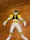 Vintage 1994 Power Rangers 13” Plush White Ranger Ace Novelty Saban Tommy RARE