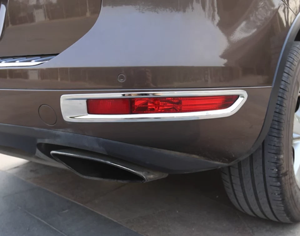 Cubierta de marco de luz antiniebla trasera de plástico ABS para Volkswagen Touareg 11-2018 Foto 3 de 4