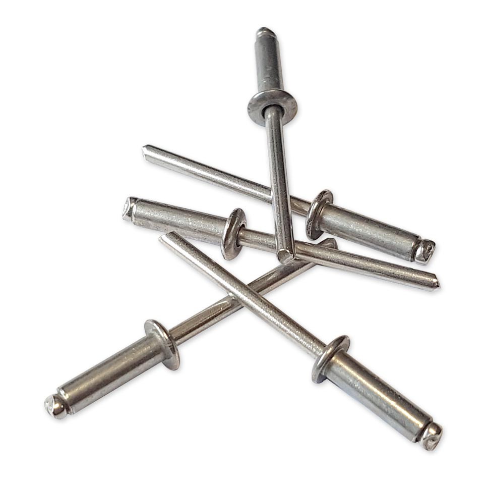 Rivets pop inox A2 AISI 304 de dimensions 4.8 x 16 mm en sachet de 250 pièces