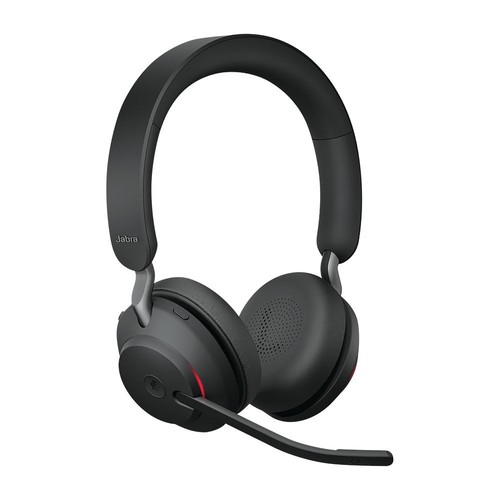 Jabra Evolve2 65 380a MS Stereo Headset Black 706487020059