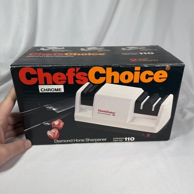 Chefs Choice Diamond Hone CHROME Heavy Duty Electric Knife Sharpener VIDEO DEMO!