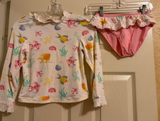 The Beaufort Bonnet Company Girls Long Sleeve Swim Suit Size 10