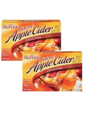 Alpine Mix APPLE CIDER Original 10 Pouches (2 Boxes) 7.4oz 80 Calories  Exp:8/27