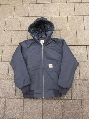 Carhartt Active Jacke Hooded Black Workwear Vintage TOP ZUSTAND Geschenk Gr. L