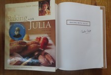 Celebrity Chef JULIA CHILD signed BAKING WITH JULIA 1996 1st Ed Book PSA AO58988
