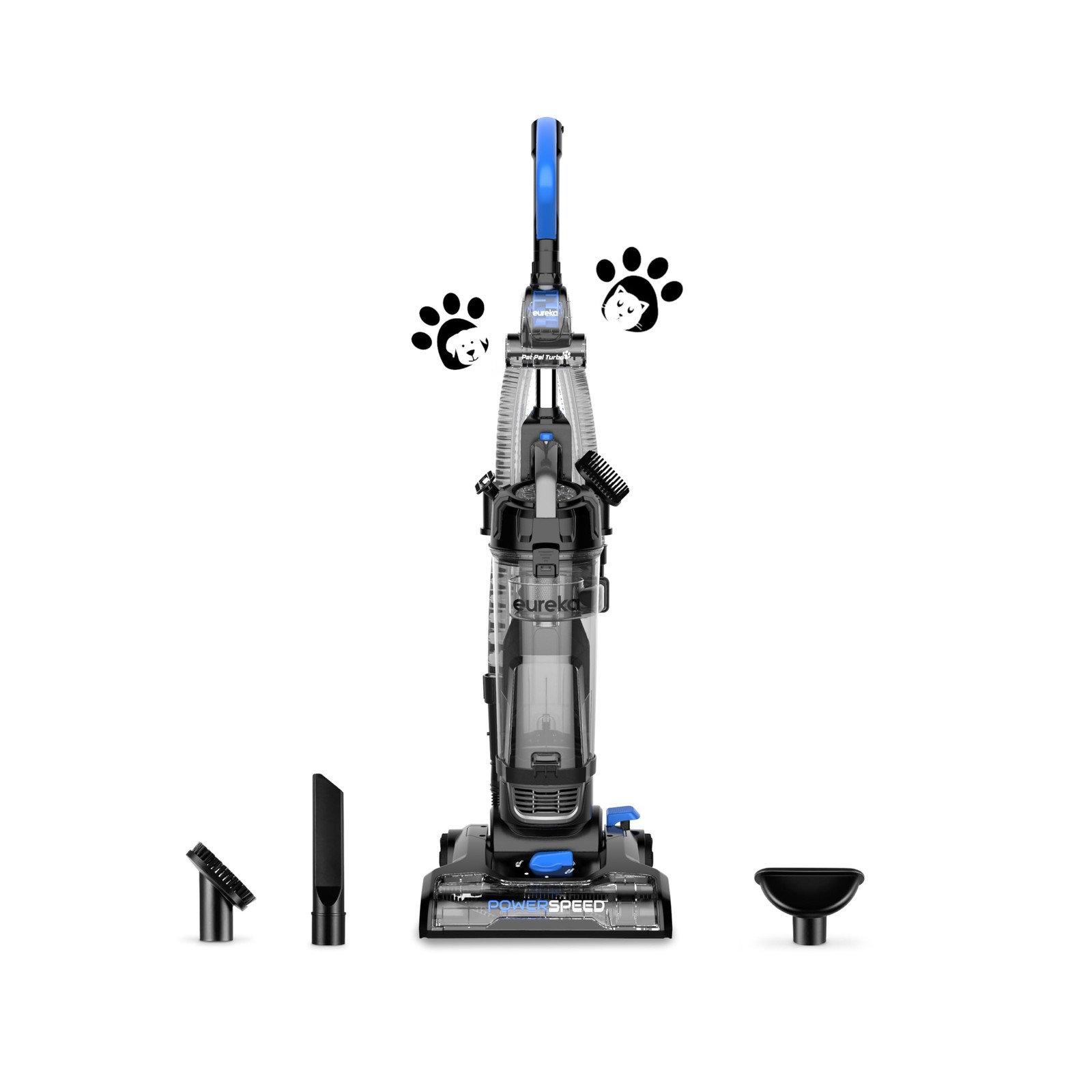 Eureka PowerSpeed Lightweight Upright Vacuum Cleaner for Carpet and Hard Floo...